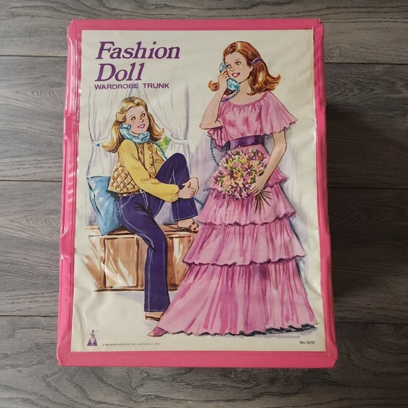 Mattel Other - VINTAGE Pink MINER FASHION DOLL WARDROBE TRUNK 1981